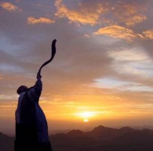 the blowing of the shofar