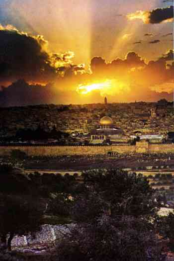 And it shall be... (taken from the Mount of Olives)